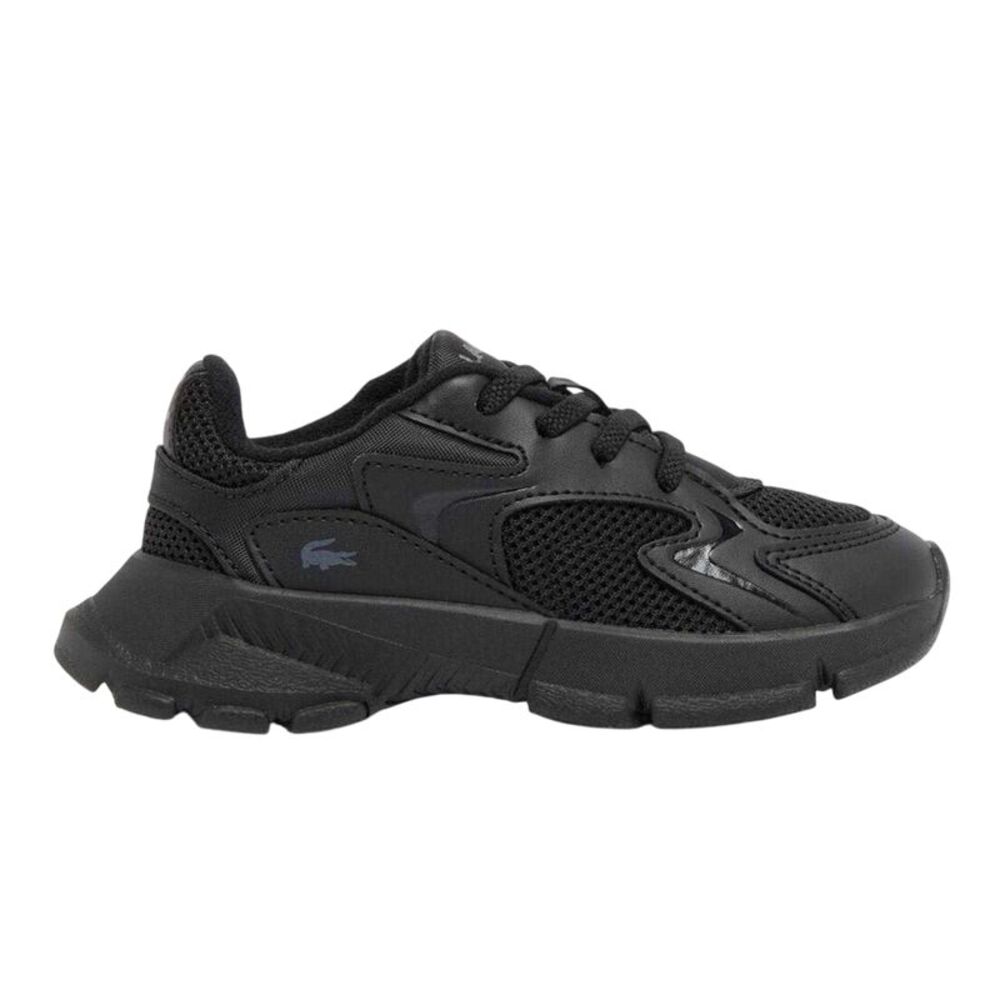 Lacoste Childrens/Kids L003 Neo Suede Chunky Flat Sneakers / Black